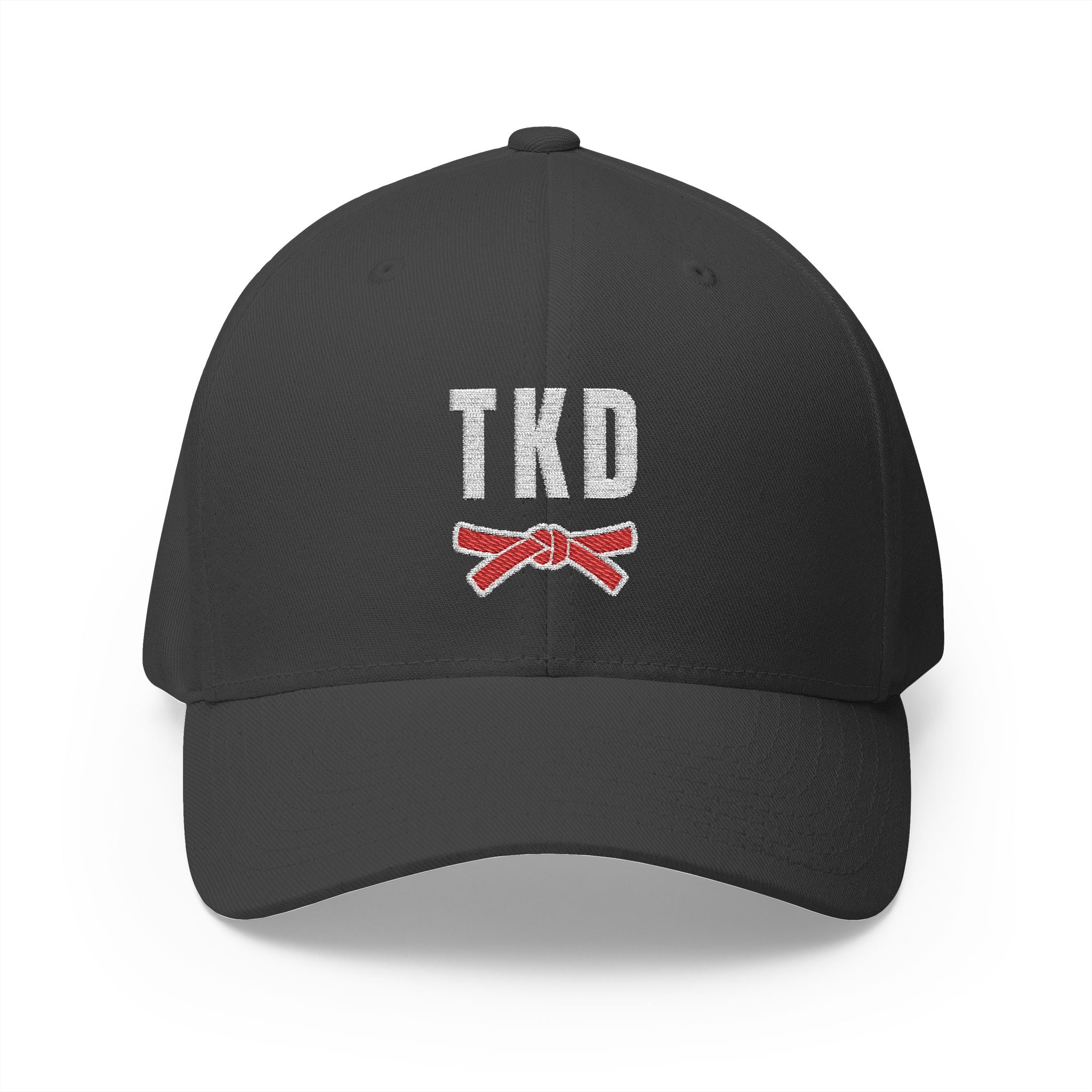 Taekwondo Red Belt Cap | TKD Dark Theme | Embroidered