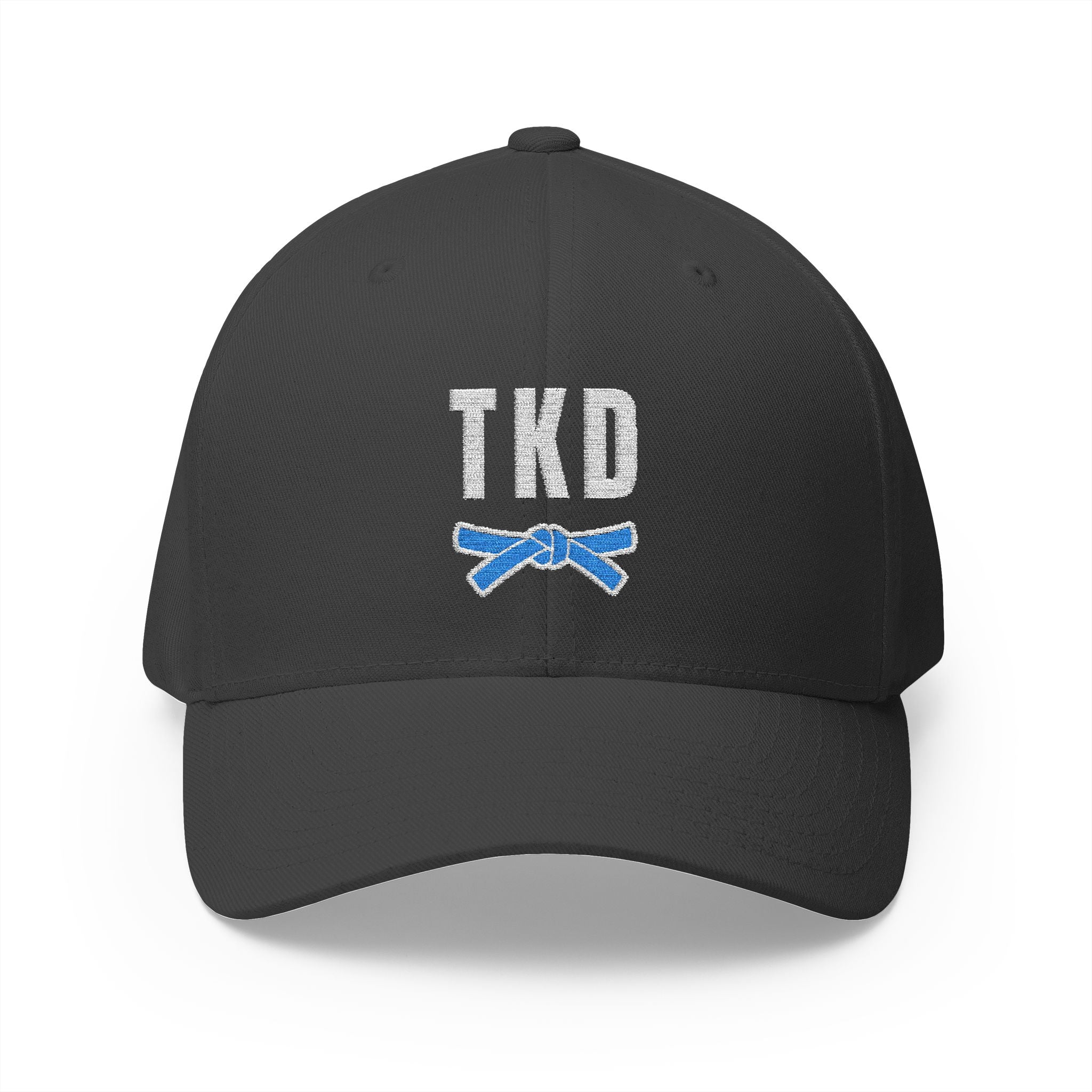 Taekwondo Blue Belt Cap | TKD Dark Theme | Embroidered