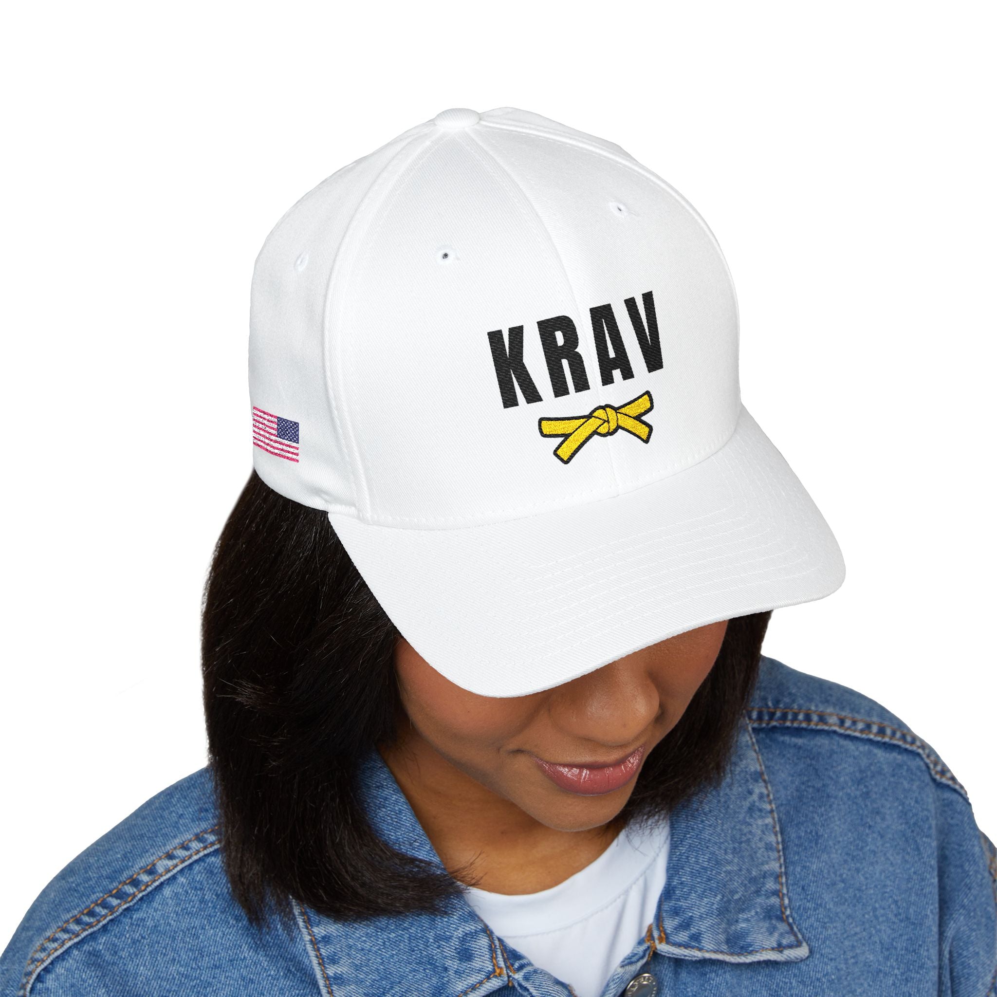 Krav Maga Yellow Belt Cap | KRAV Light Theme | Embroidered