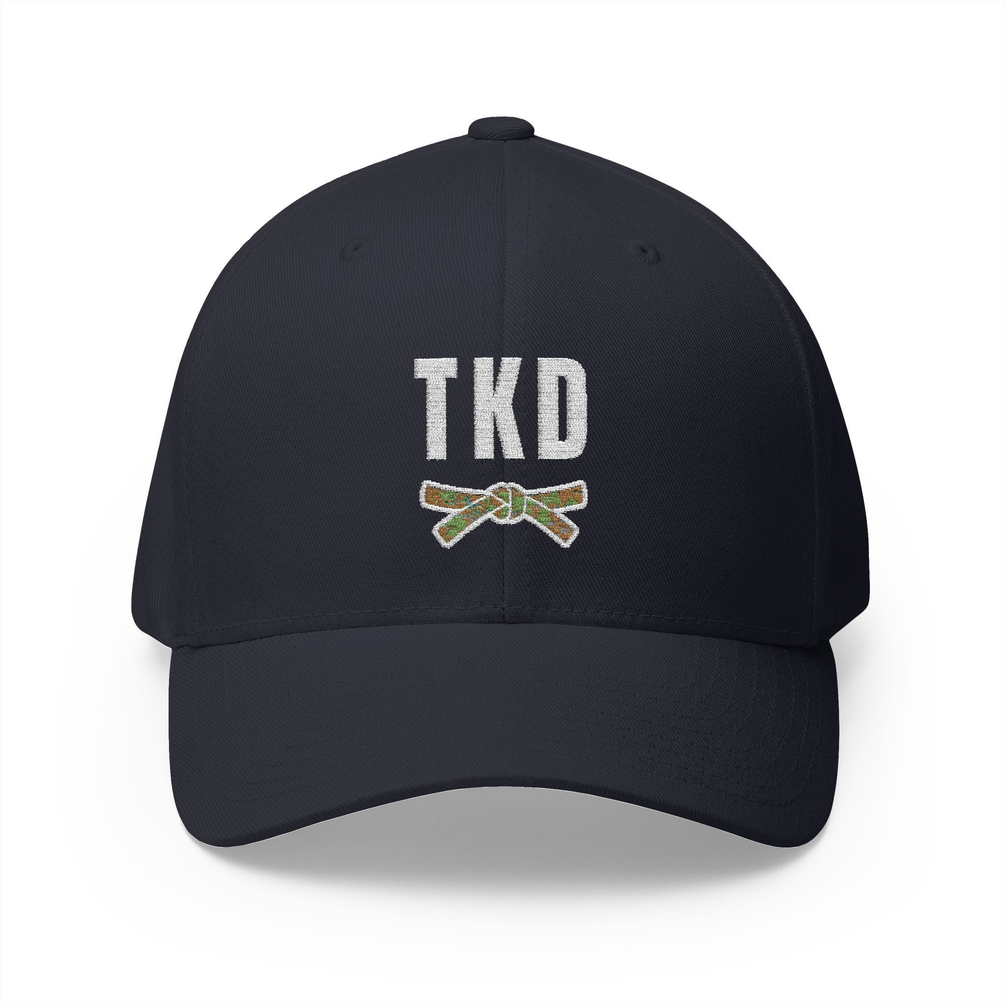 Taekwondo Camo Belt Cap | TKD Dark Theme | Embroidered