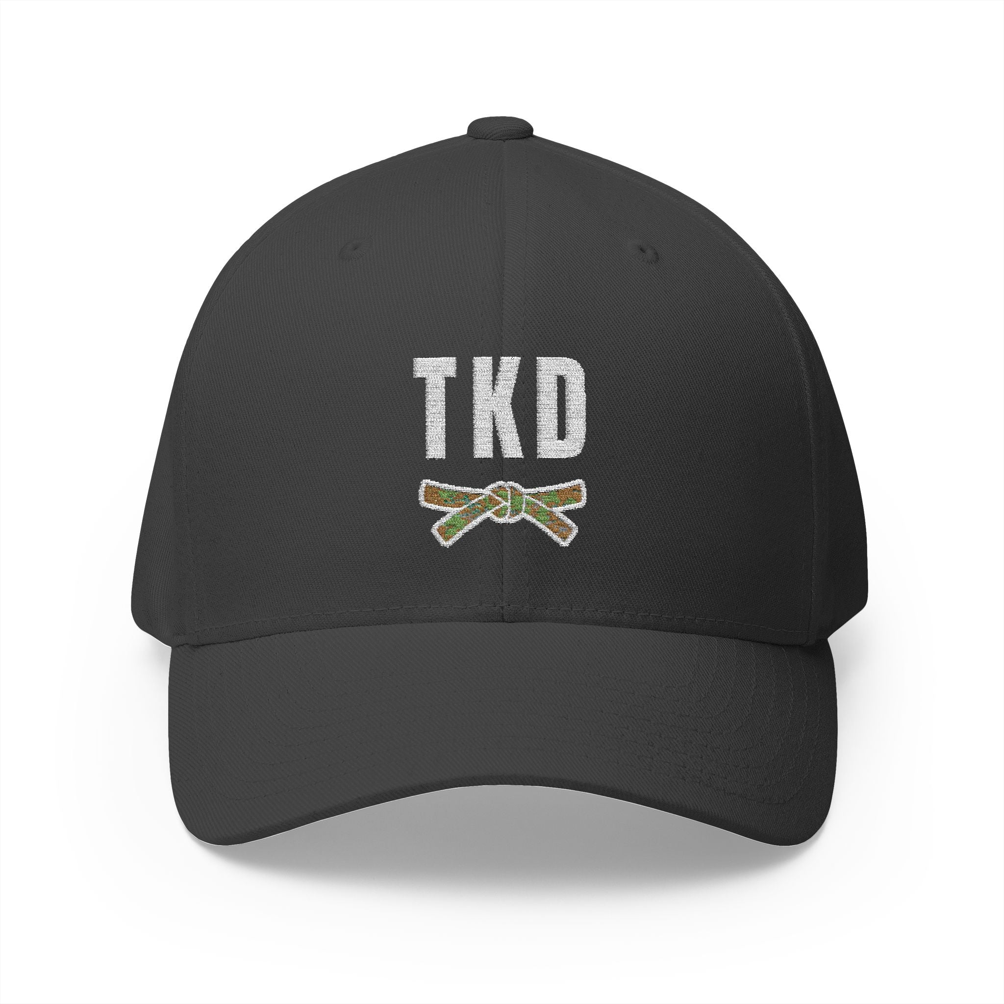 Taekwondo Camo Belt Cap | TKD Dark Theme | Embroidered
