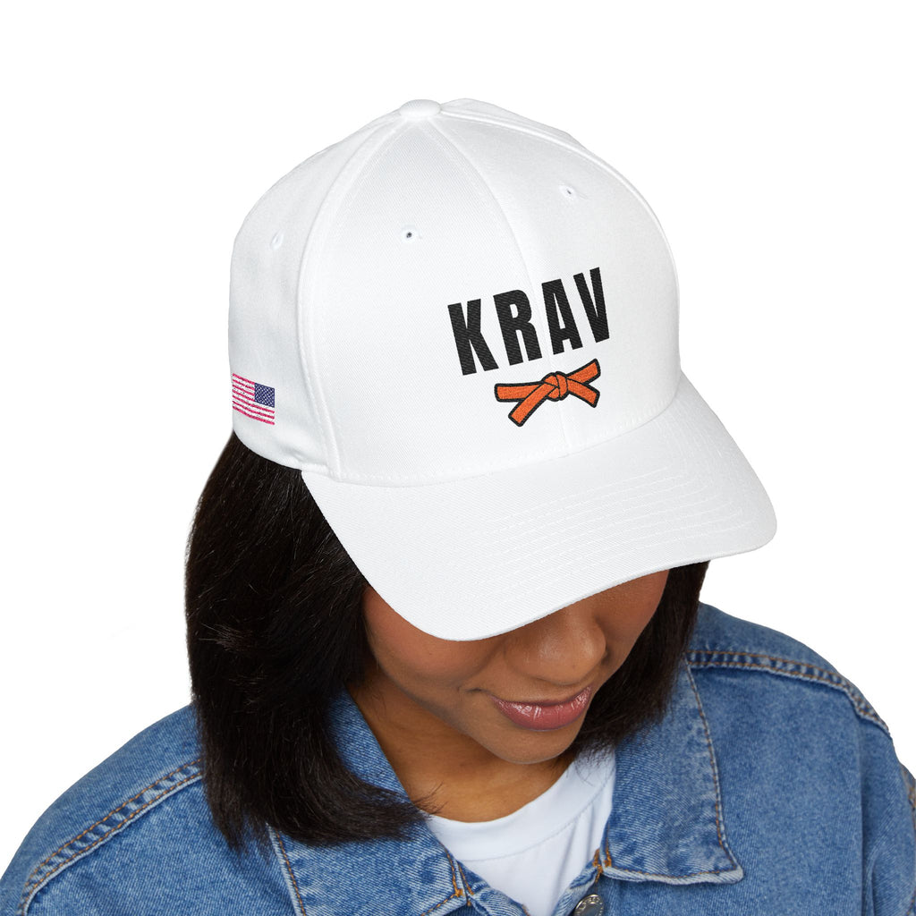 Krav Maga Orange Belt Cap | KRAV Light Theme | Embroidered