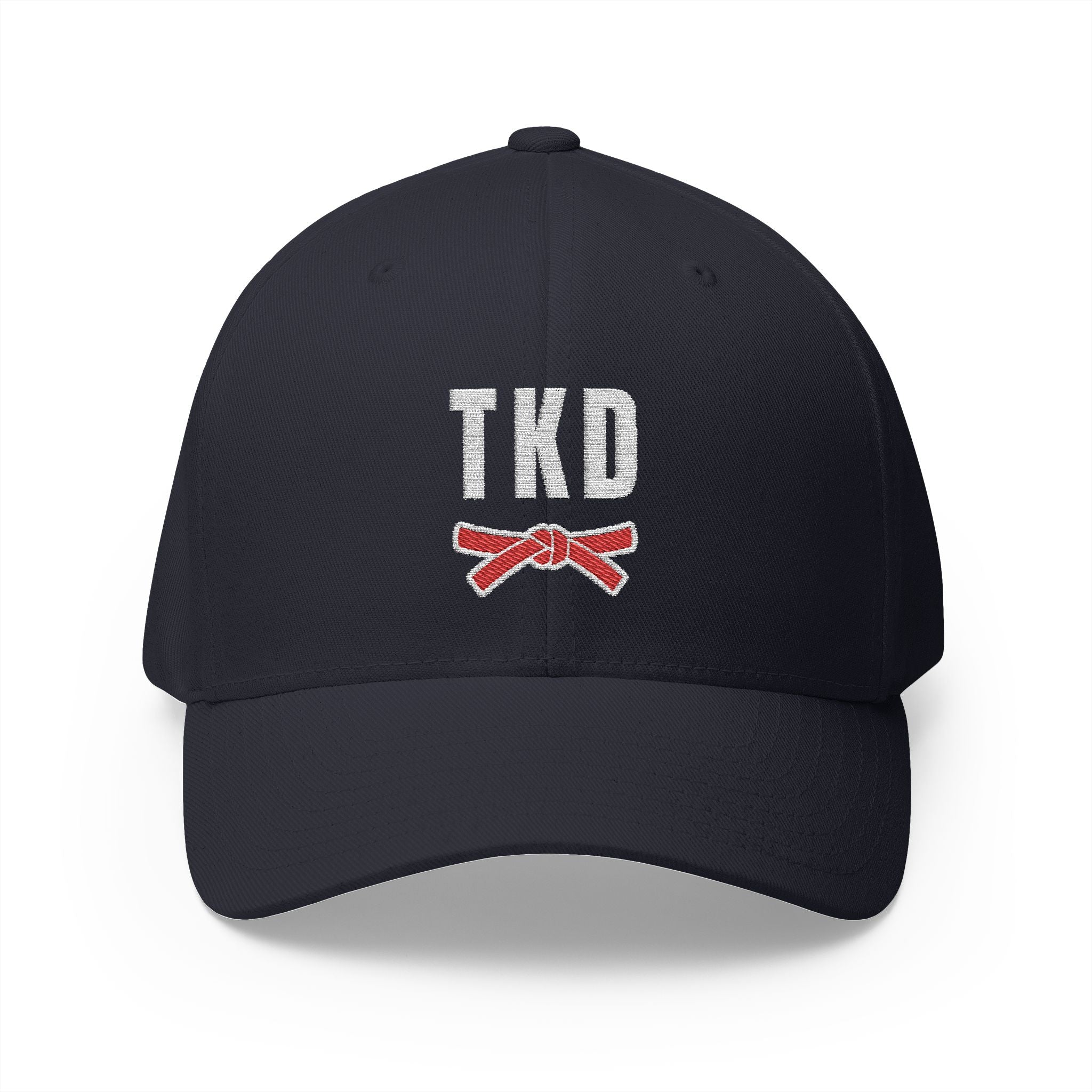 Taekwondo Red Belt Cap | TKD Dark Theme | Embroidered