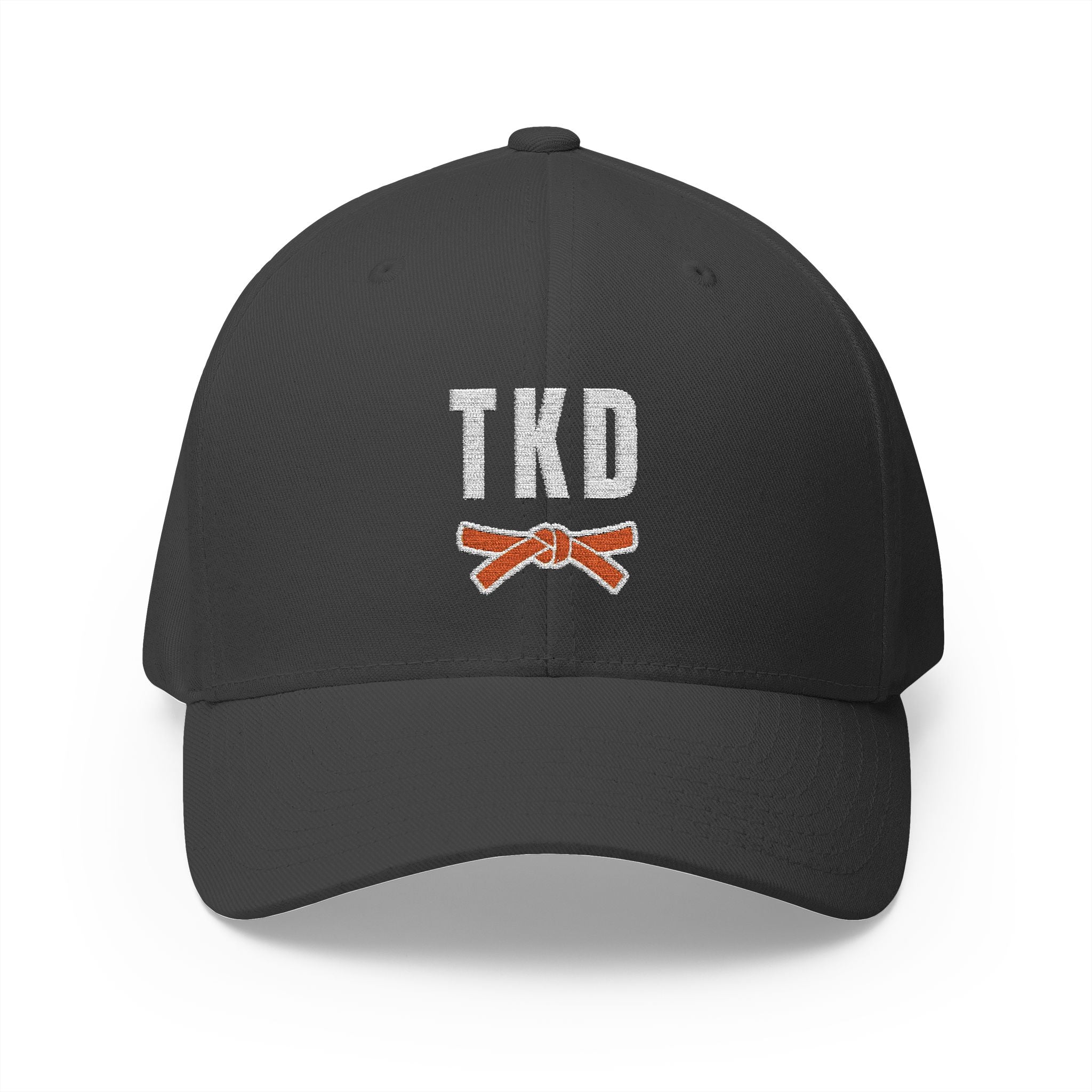 Taekwondo Orange Belt Cap | TKD Dark Theme | Embroidered